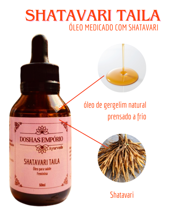 Kit Shatavari taila + Colírio Triphala Ghrtita - Imagem 3