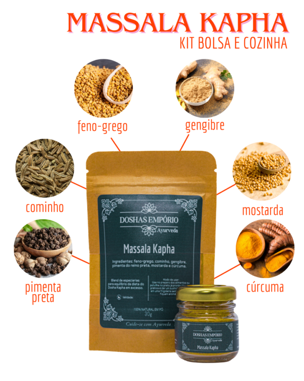 Massala Kapha - Kit bolsa e cozinha