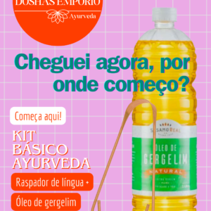 Kit Raspador + óleo de gergelim