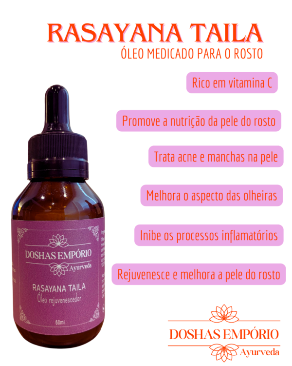 Rasayana Taila - óleo facial rejuvenescedor - Imagem 3