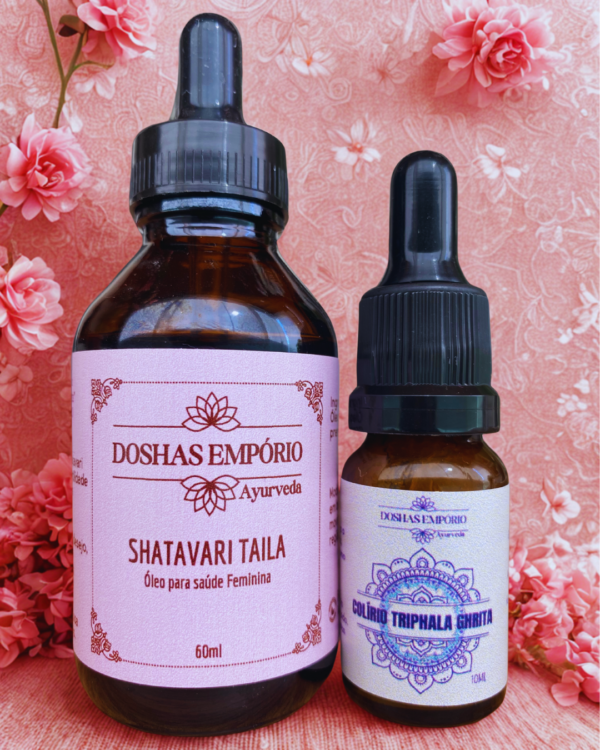 Kit Shatavari taila + Colírio Triphala Ghrtita - Imagem 4